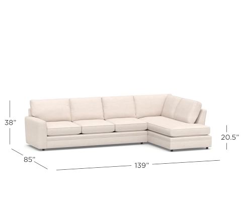 Pearce Square Arm Upholstered Return Bumper Sectional | Pottery Barn