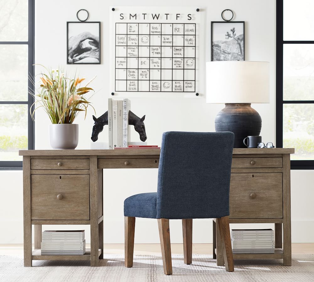 small farmhouse desk with drawers