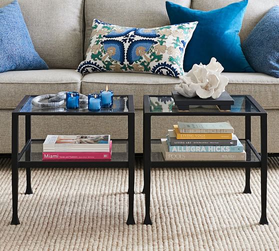 black high gloss coffee table with storage