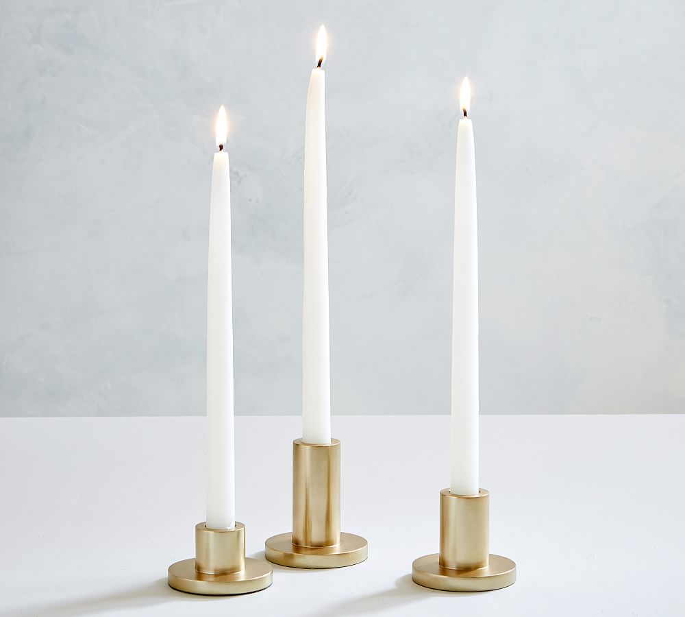 Eclectic Candlesticks - Brass | Pottery Barn