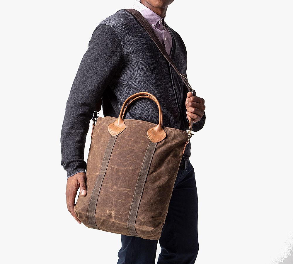 Brixton Waxed Canvas Flight Bag Pottery Barn