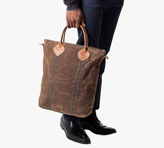 Brixton Waxed Canvas Flight Bag Pottery Barn