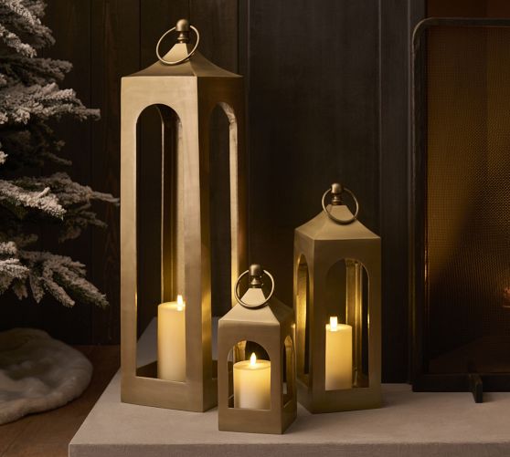 pottery barn lantern lamp