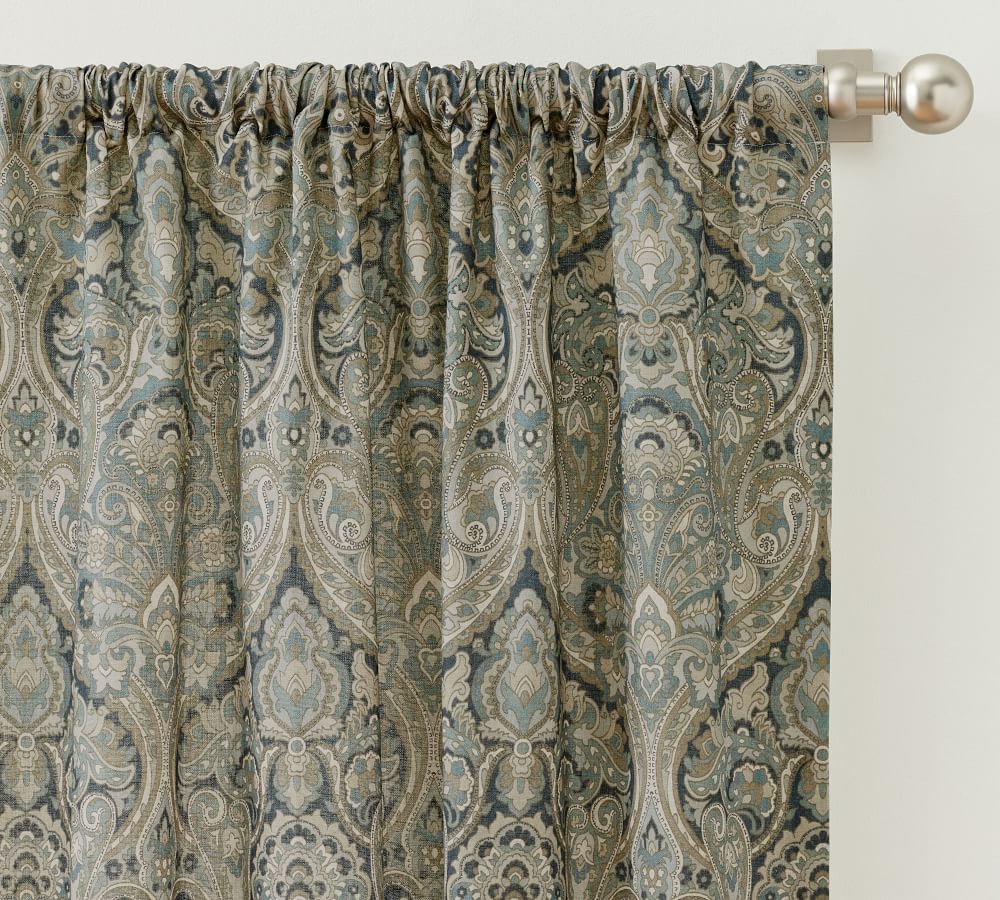 Mackenna Paisley Printed Curtain | Pottery Barn