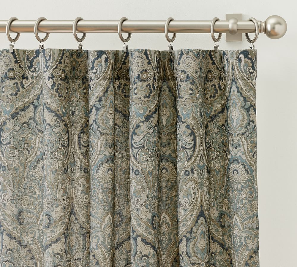 Mackenna Paisley Printed Curtain Pottery Barn