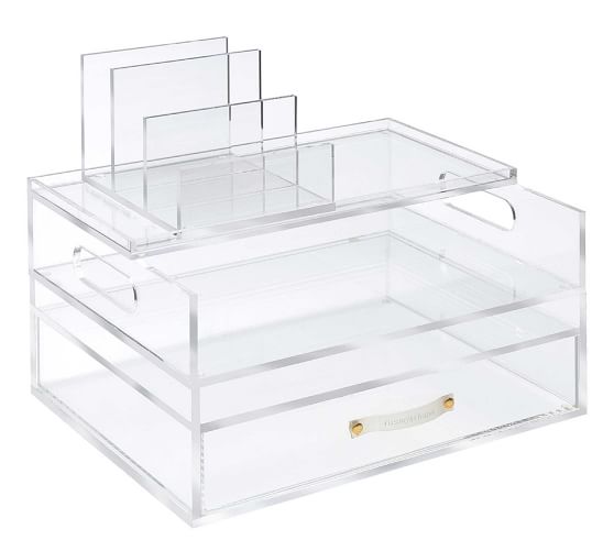 Acrylic Desktop Organizer Pottery Barn
