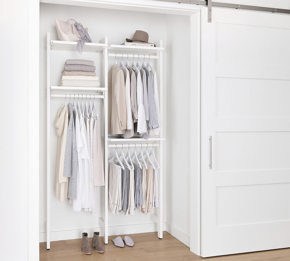 Essential Reach-In Closet by Hold Everything, 4' Complete Hanging ...