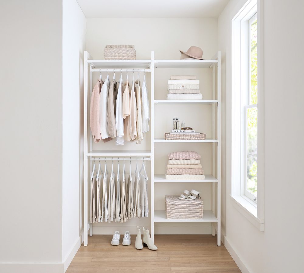 Essential Walk-In Closet by Hold Everything, 5' Hanging System with ...