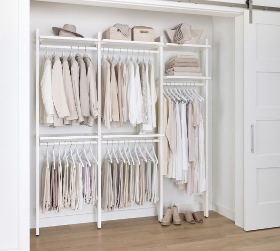 Essential Reach-In Closet by Hold Everything, 7' Complete Hanging ...