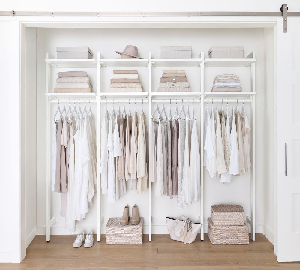 Essential Reach-In Closet by Hold Everything, 8' Long Hanging System ...