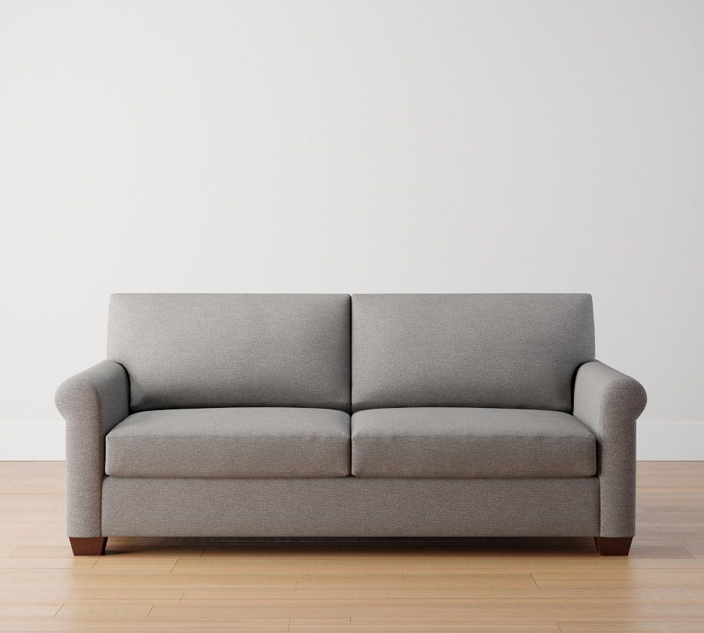 York Roll Arm Fabric Sofa | Pottery Barn