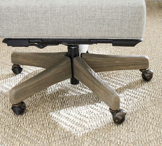 Hayes Tufted Swivel Desk Chair Pottery Barn