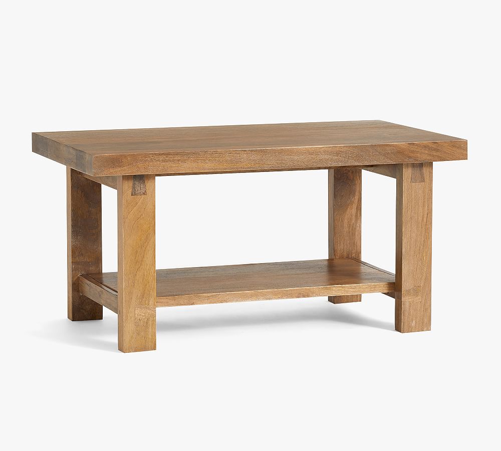 pottery barn reed coffee table