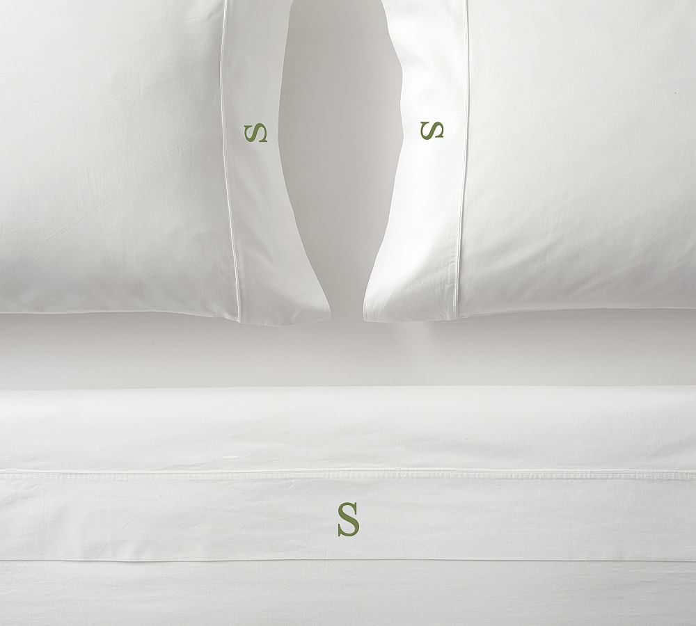 400-Thread-Count Organic Percale Sheet Set | Pottery Barn