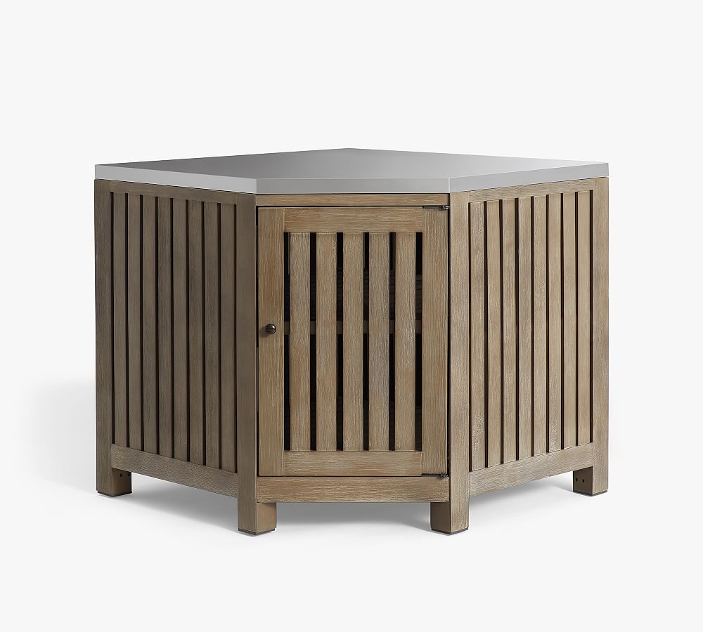 Abbott FSC® Acacia Outdoor Kitchen Corner Pottery Barn
