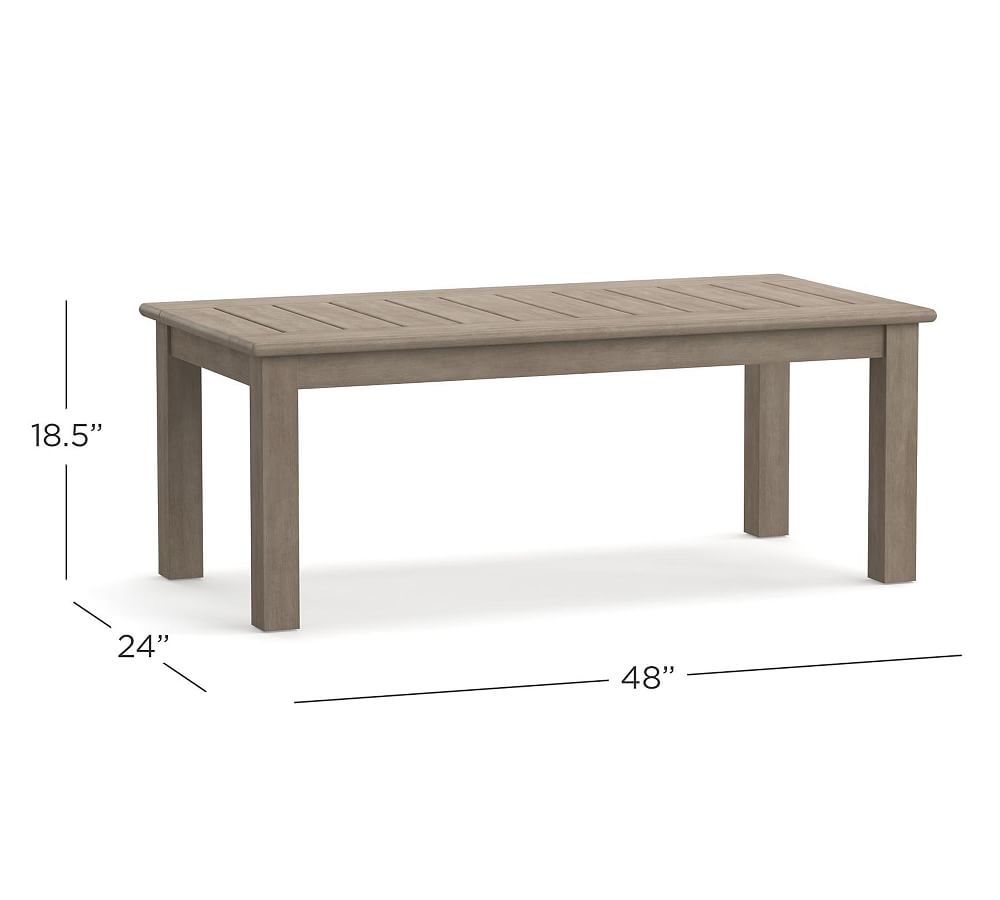 Chatham FSC® Mahogany Outdoor Coffee Table | Pottery Barn