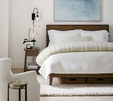 Hawthorn Striped Cotton Duvet Cover | Pottery Barn