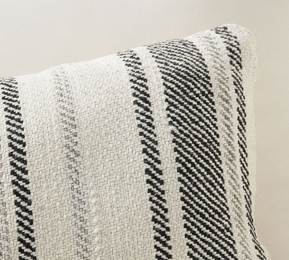 Adelaide Textured Lumbar Outdoor Throw Pillow Pottery Barn