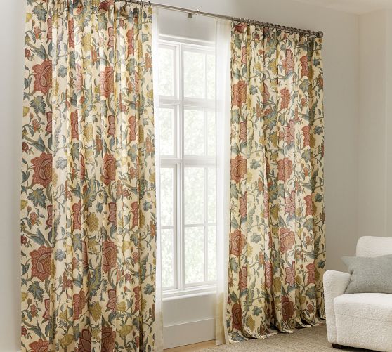 OPEN BOX Cynthia Palampore Printed Curtain Pottery Barn   Open Box Cynthia Palampore Printed Curtain 2 C 