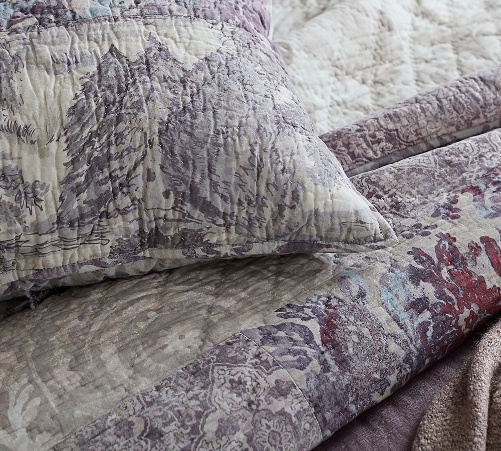 Kali Handcrafted Patchwork Cotton Quilt & Shams Pottery Barn