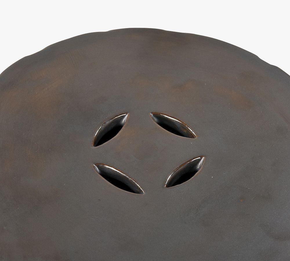 Calvin Ceramic Accent Stool Pottery Barn