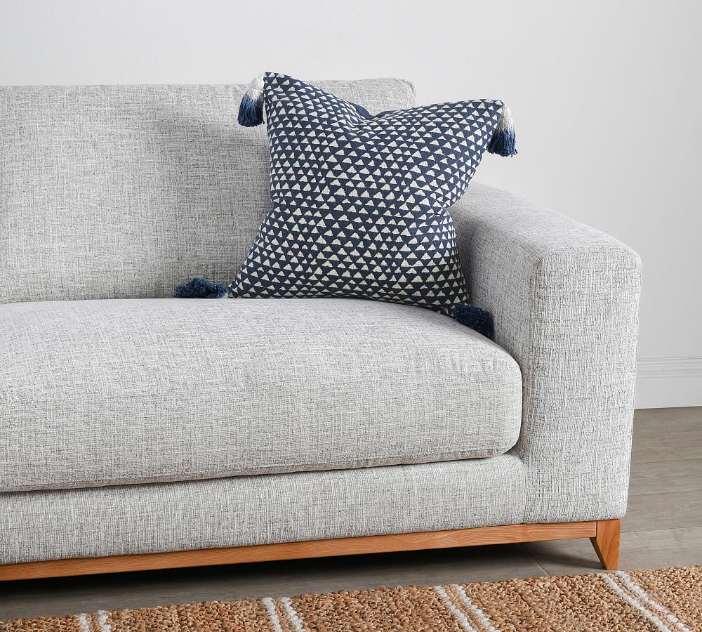 Idelle Printed Pillow Cover With Tassels Pottery Barn