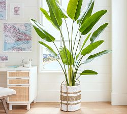 Faux Potted Banana Palm Tree