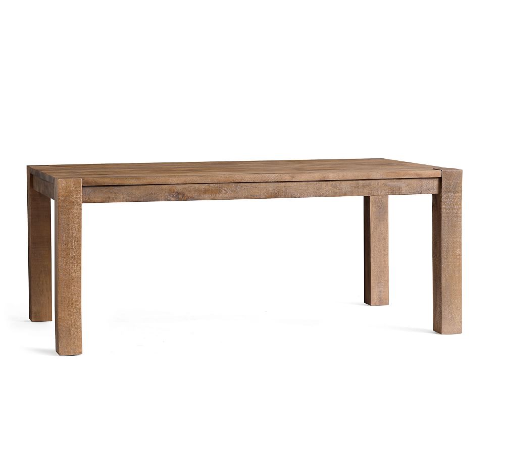 wood parsons dining table