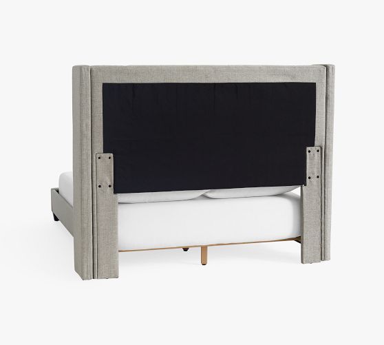 Elliot Upholstered Tufted Shelter Bed Pottery Barn