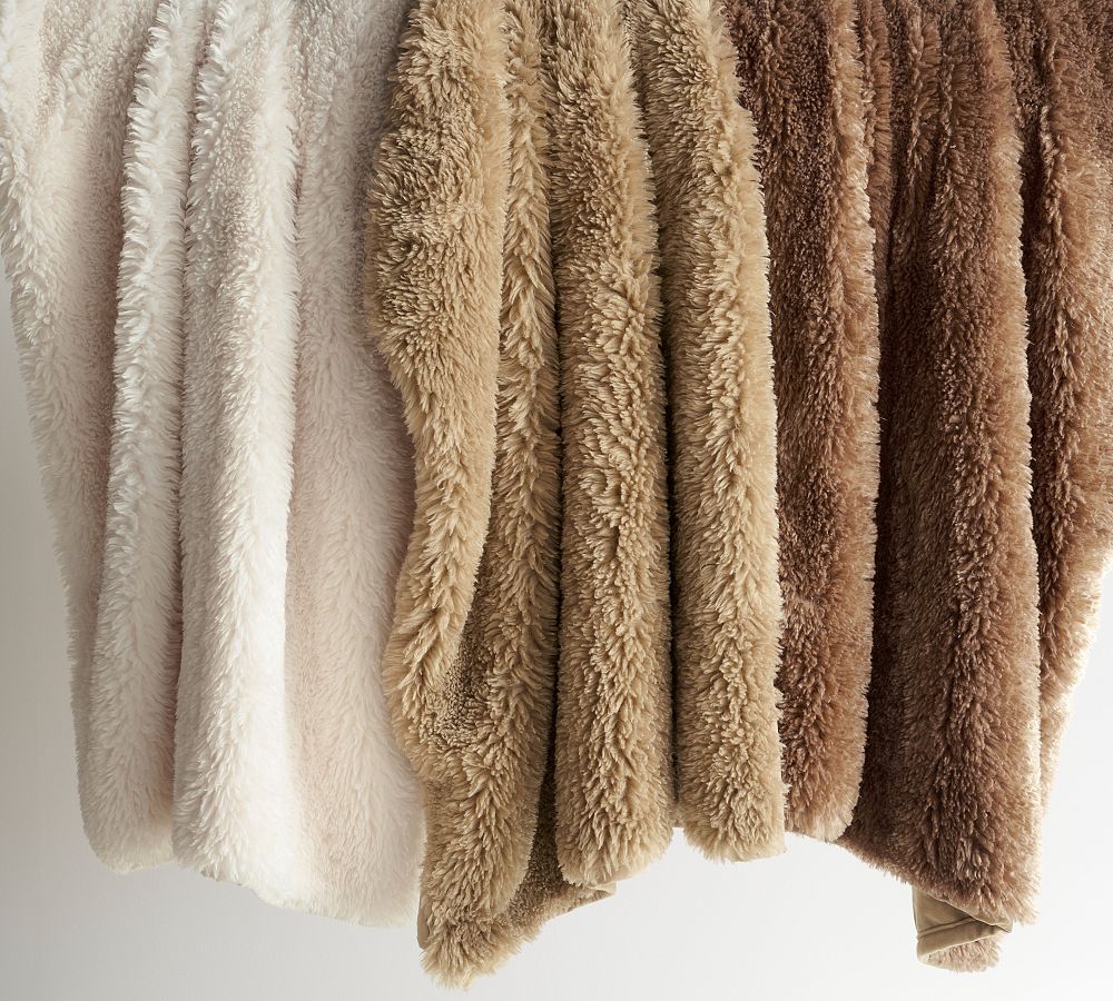 Dream Faux Fur Throw Blanket | Pottery Barn
