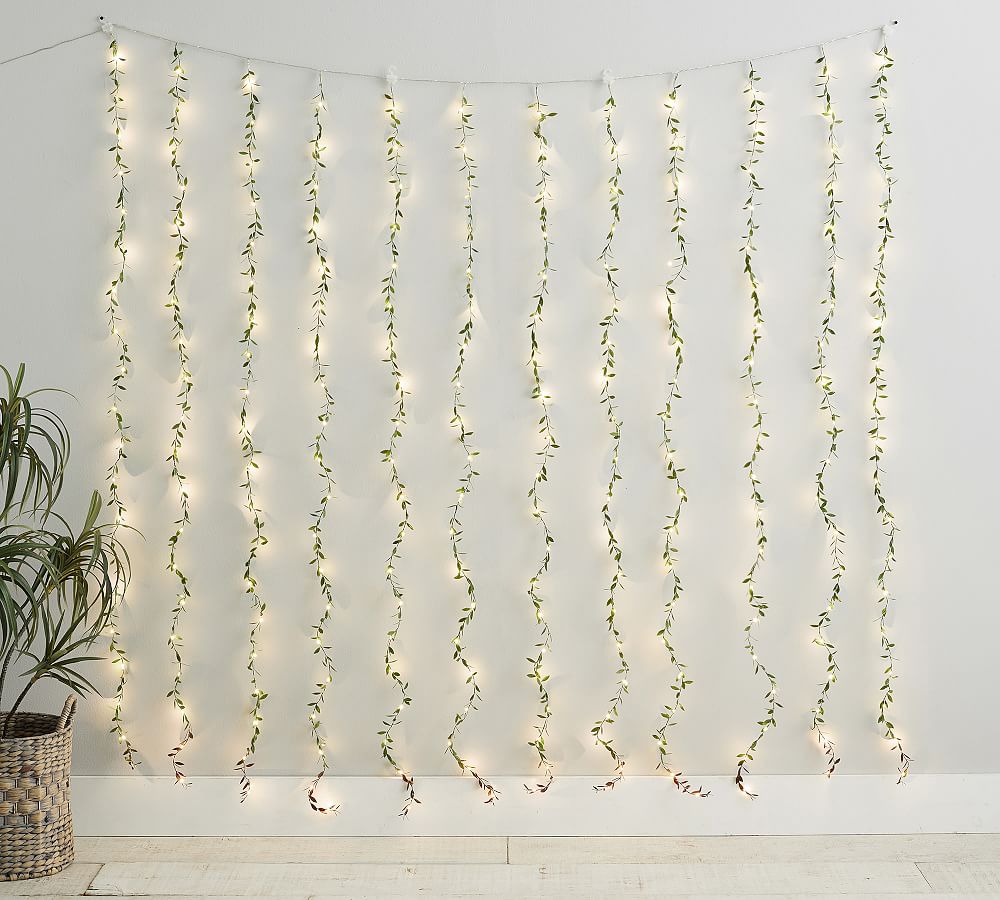 Curtain Leaf String Lights Pottery Barn