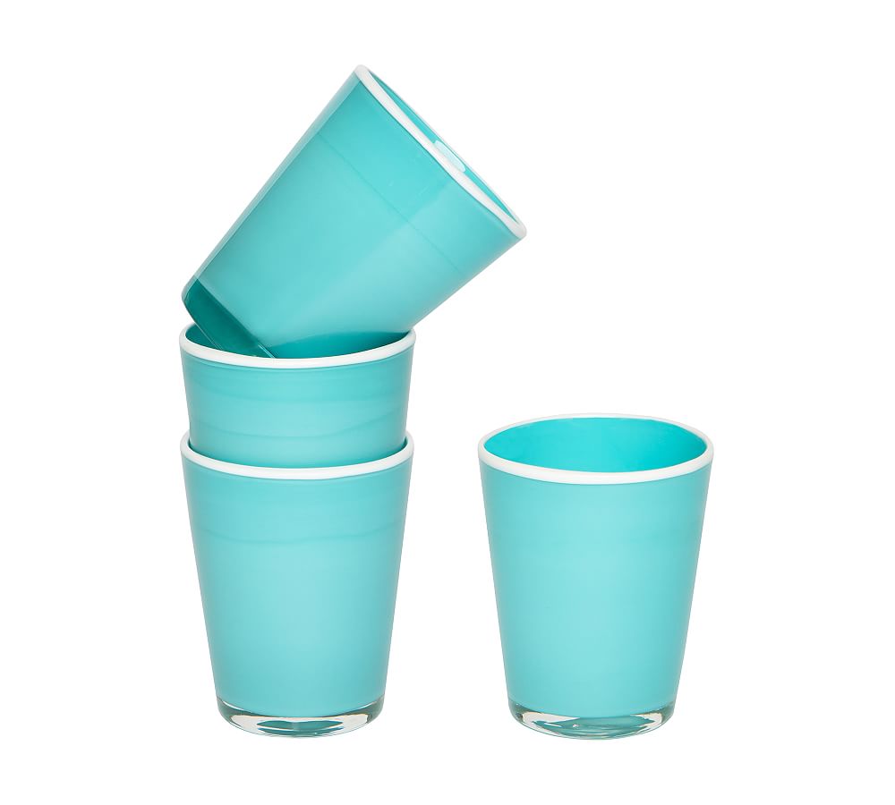 Handcrafted Summer Tumbler Glasses Set of 4 Pottery Barn