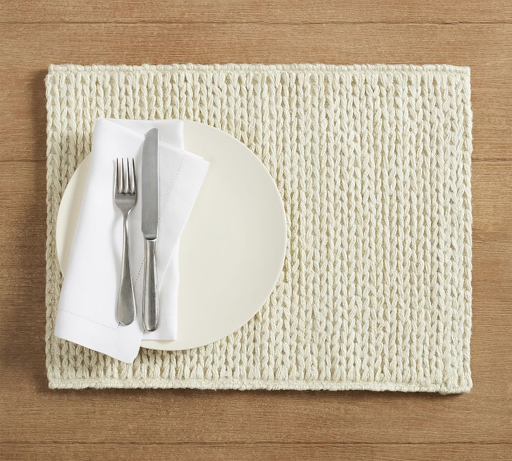 Handwoven Jute Placemats Pottery Barn