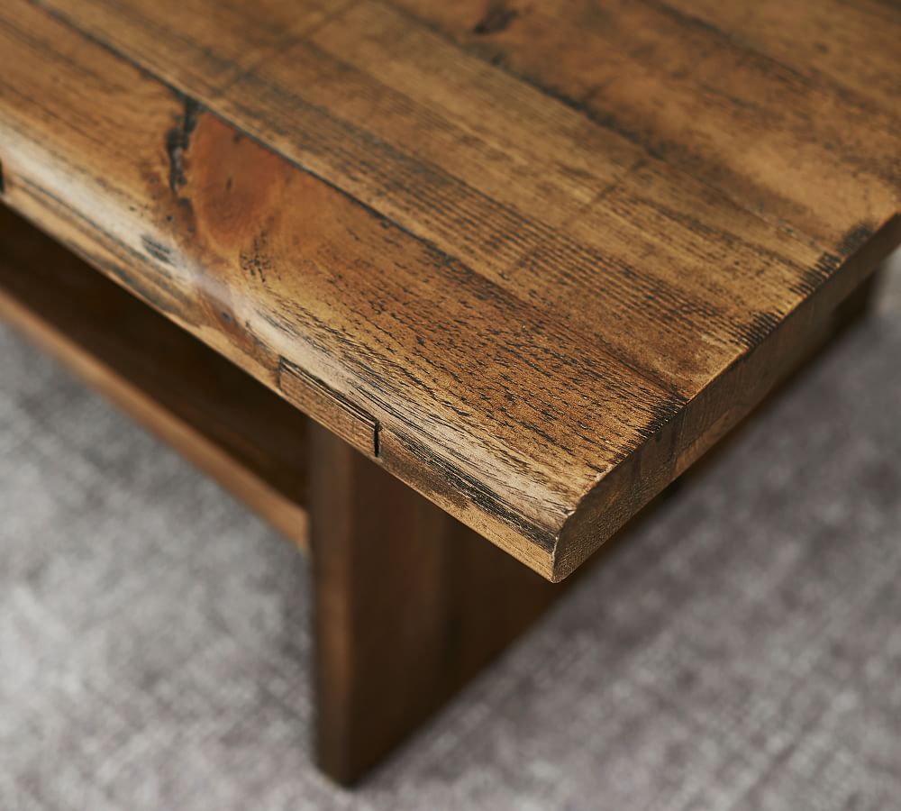 Easton Rectangular Reclaimed Wood Coffee Table | Pottery Barn