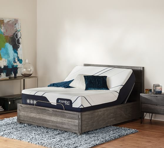 Twin Serta IComfort Hybrid Blue Fusion 300 Plush Pillow Top 14 Inch ...