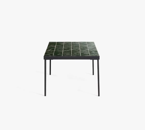 Green Tiled Indoor/Outdoor Coffee Table Pottery Barn