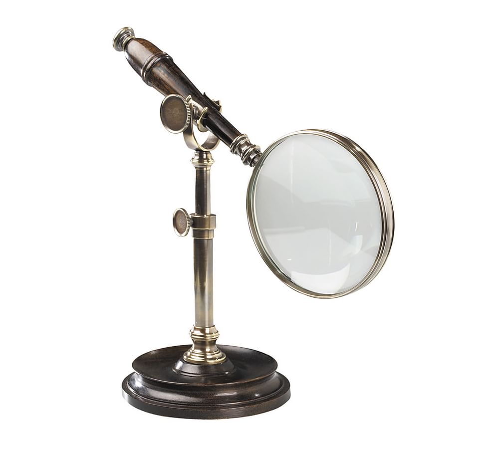 Bronze Magnifying Glass on Stand Pottery Barn