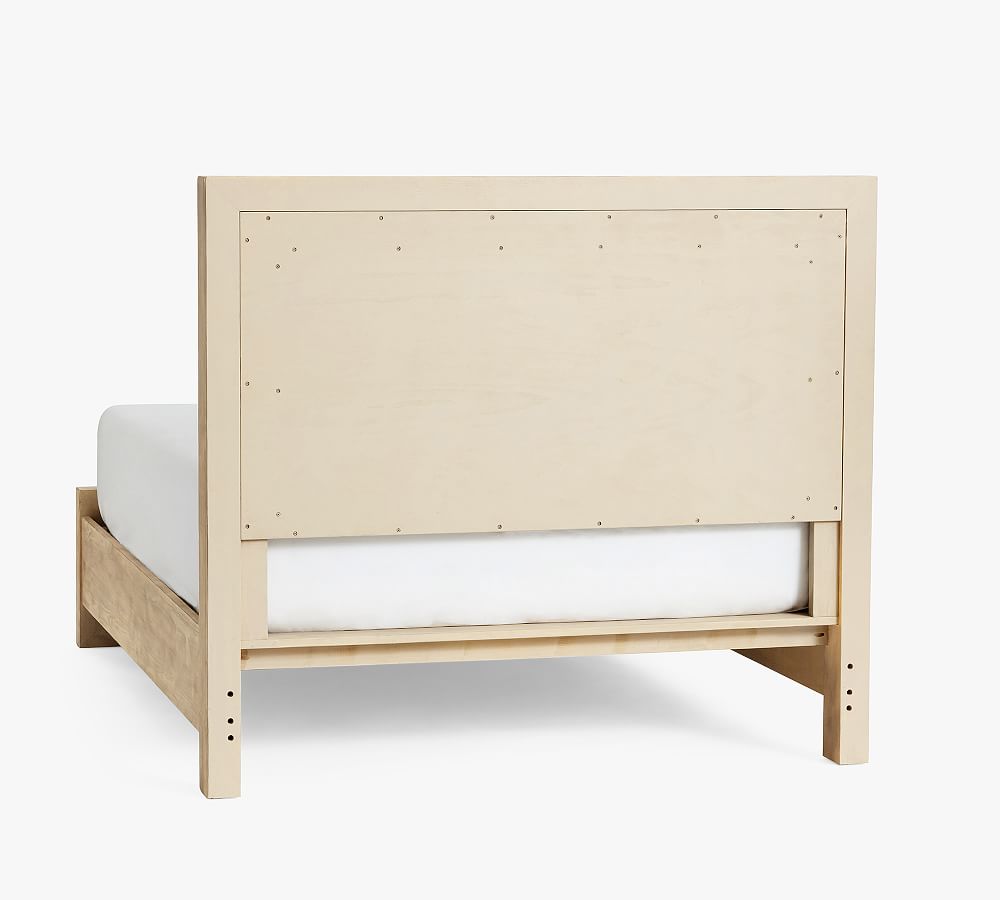Leon Upholstered Platform Bed Pottery Barn