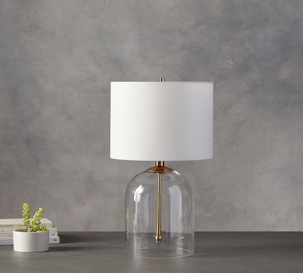 Aria Glass Dome Table Lamp Pottery Barn