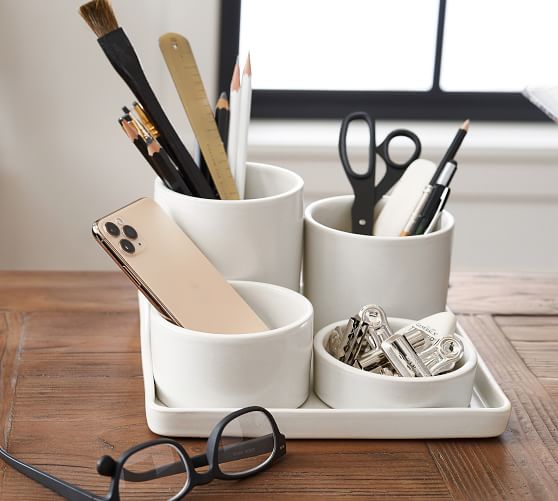 pottery barn desk organizer