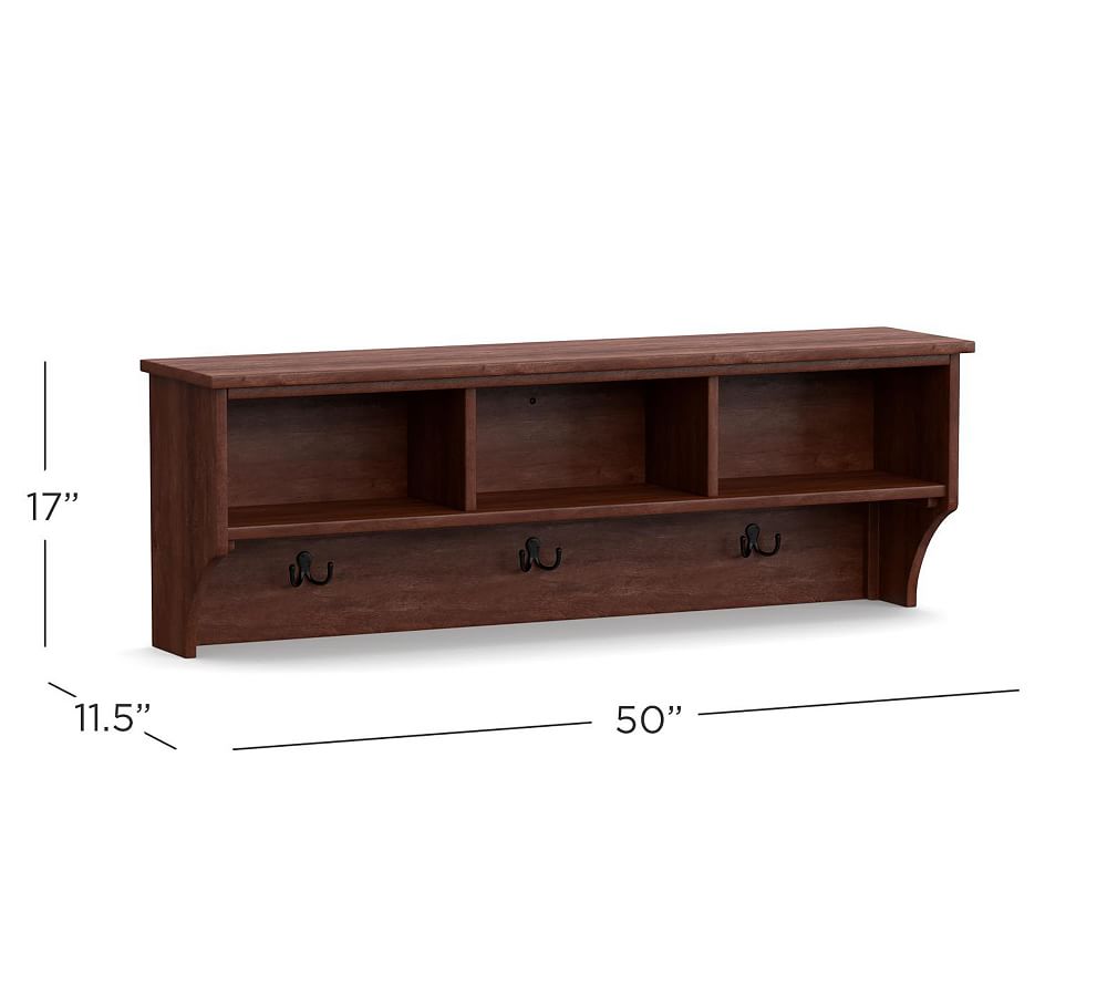 Samantha Entryway Shelf, Mahogany Pottery Barn
