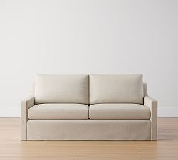 Ayden Square Arm Slipcovered Sleeper Sofa