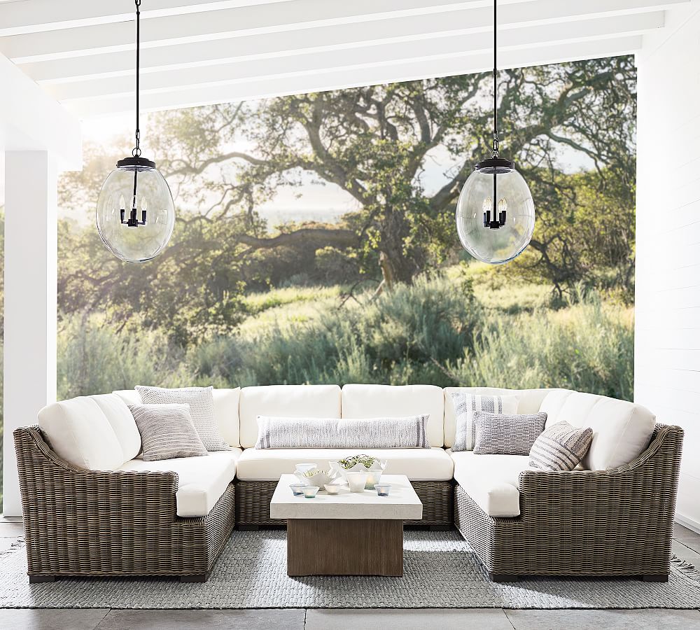 Pomona 50" Concrete & FSC® Acacia Outdoor Coffee Table Pottery Barn