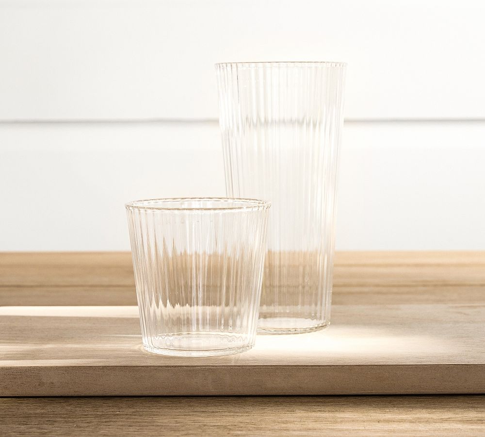 Rigato Acrylic Drinking Glasses Set of 4 Pottery Barn