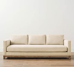 Jake Upholstered Sofa with Wood Base