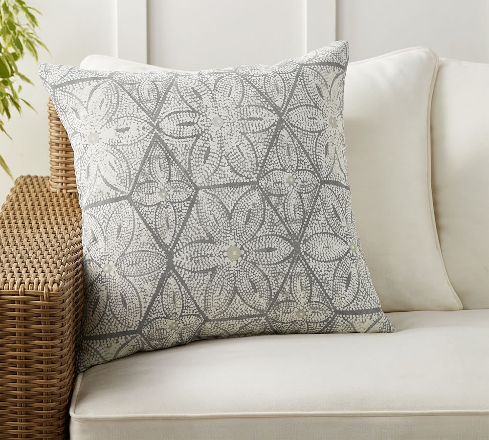 Elliana Printed Outdoor Throw Pillow Pottery Barn