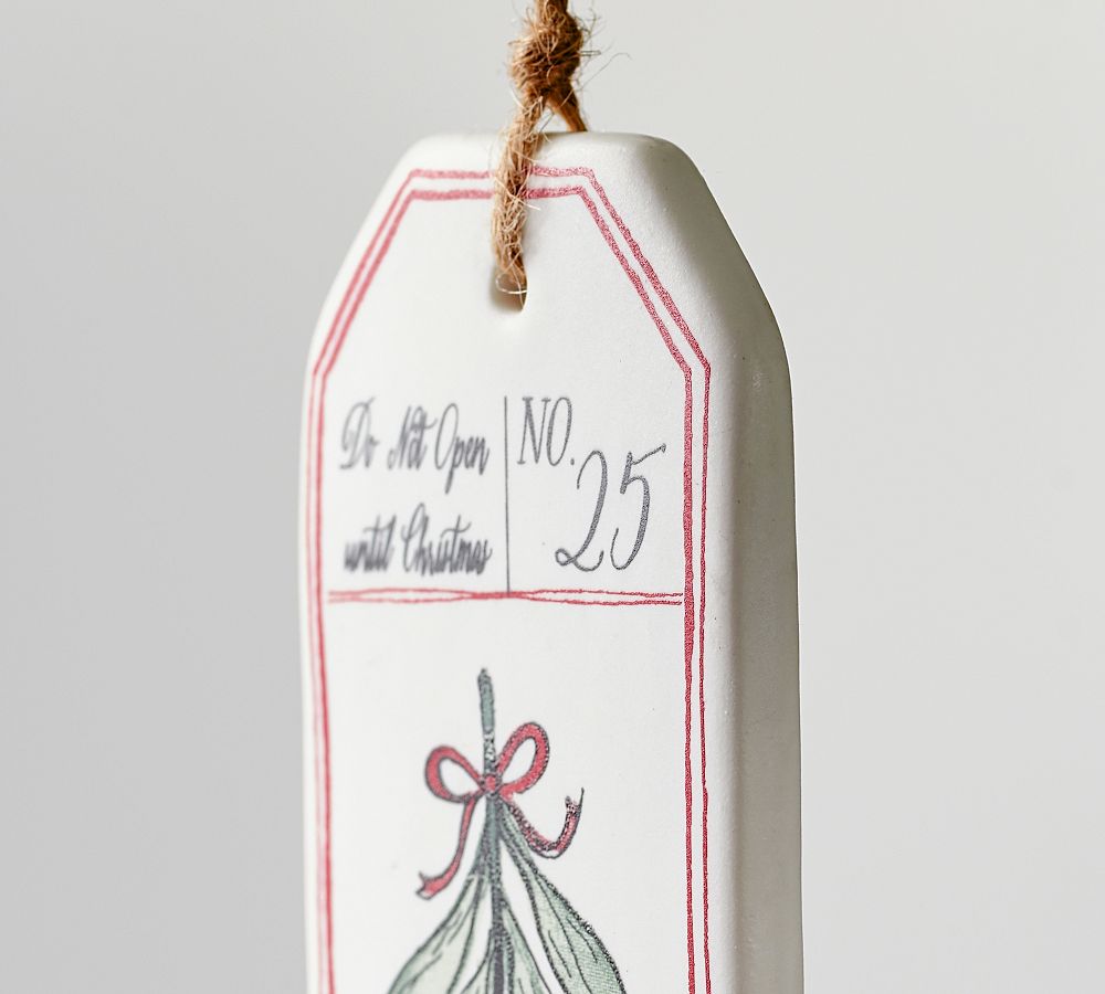 Maybelle Ceramic Gift Tag Ornament Pottery Barn