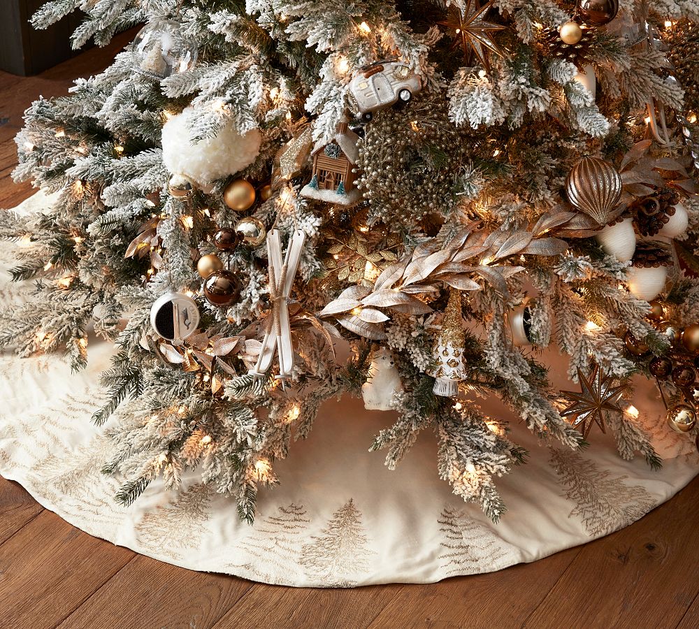 Pottery Barn Fur Tree Skirt 