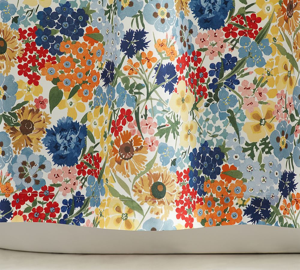 Willow Floral Organic Shower Curtain Pottery Barn