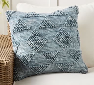 Mauri Textured Outdoor Throw Pillow | Pottery Barn